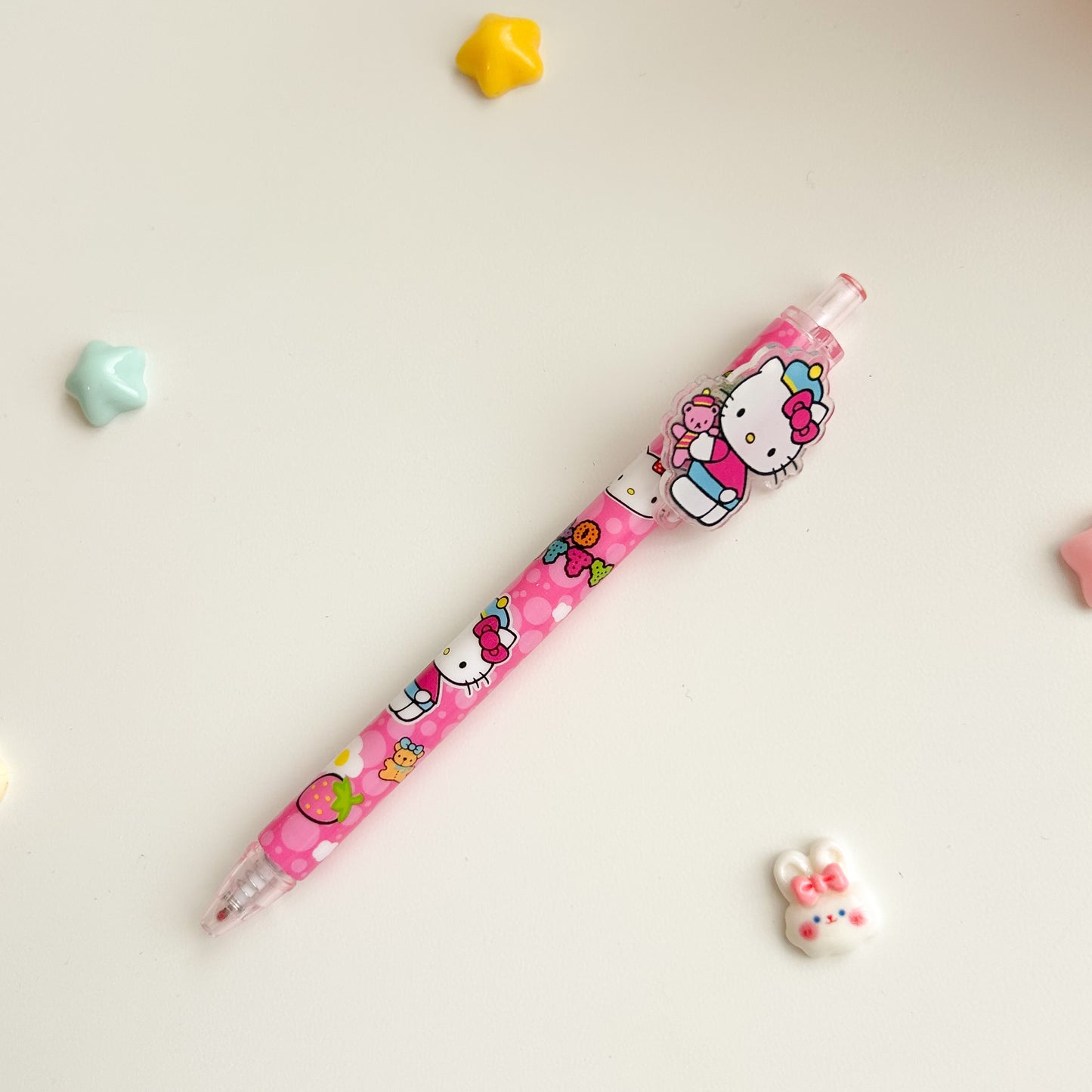 Caneta Retrátil Hello Kitty Kawaii 0.5mm