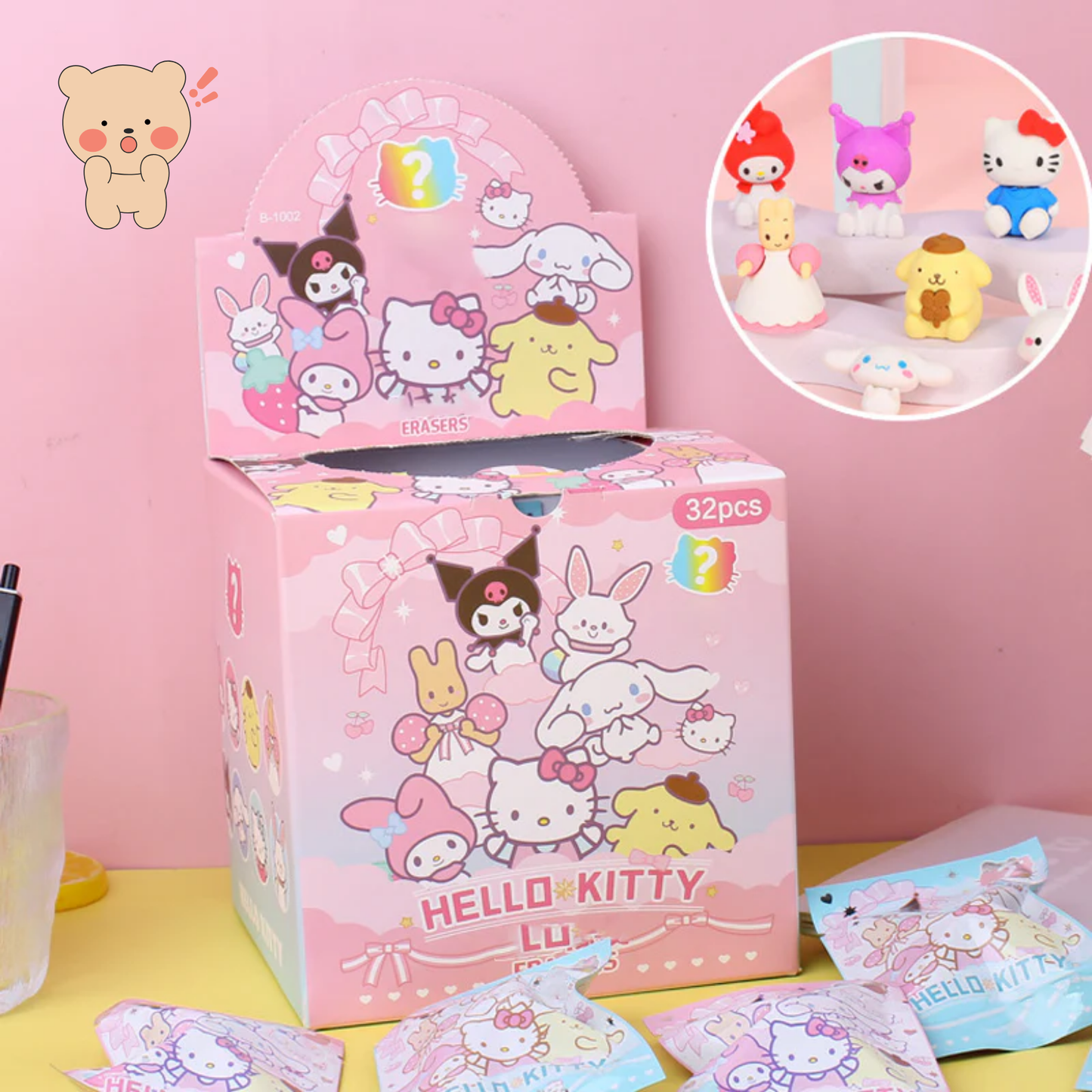Blind Bag Sanrio – Surprise 3D Eraser 💖